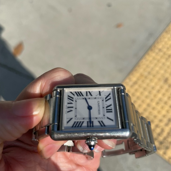 Cartier Tank Silver Watch with White Dial - Picture 10 of 10